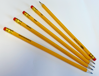 Personalized Laser Engraved Wooden Pencils (Set of 12)