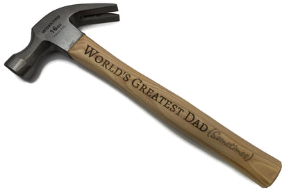 Craftsman's Touch: Personalized Hickory Handle 16oz Hammer with Engraving