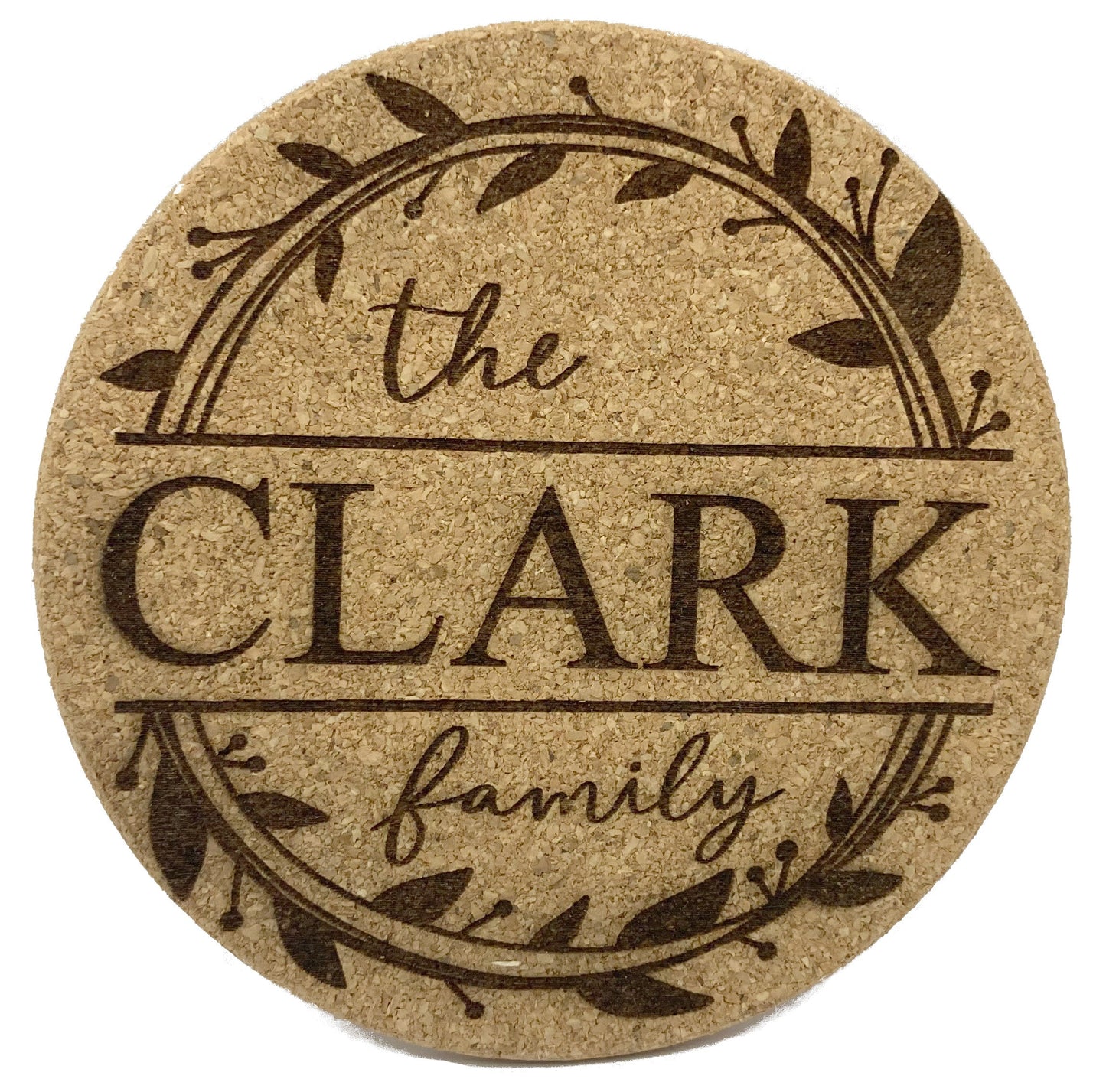 Family 6-Piece Drinks Coaster Set - Cork & Slate, Square & Round